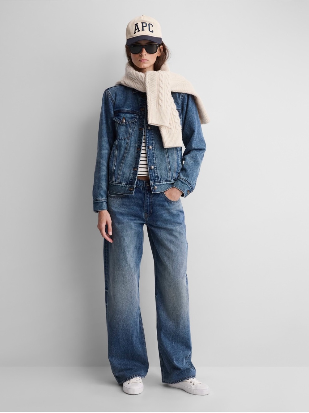 A.P.C. Vintage Blue Wide-Leg Jeans